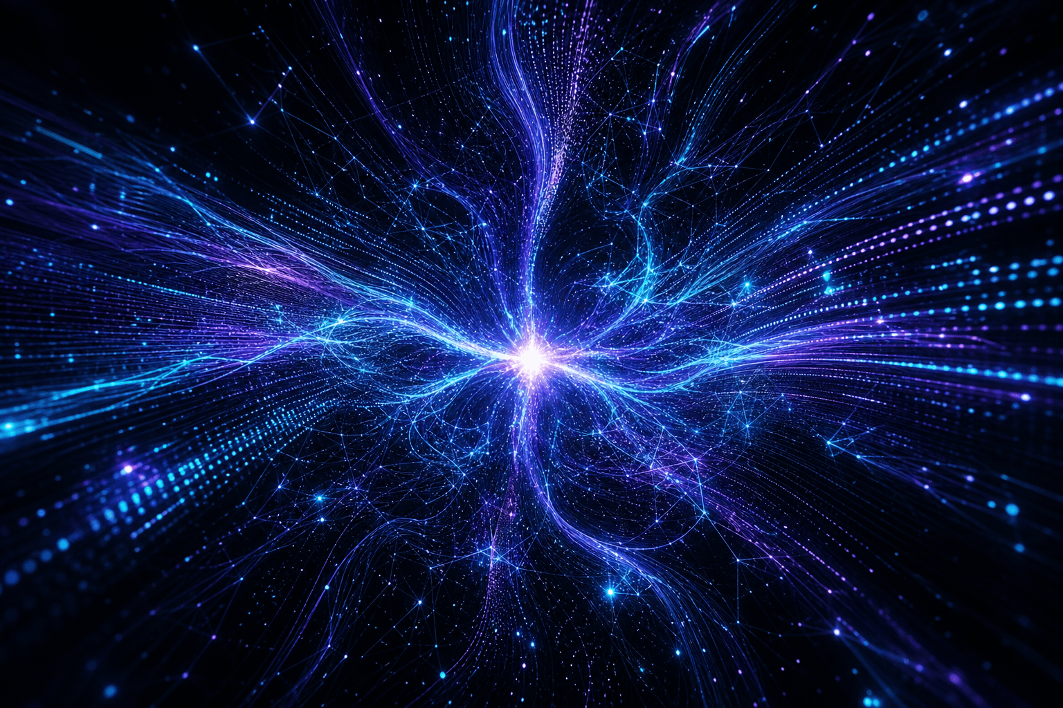 Neural filaments converging into a singularity of light